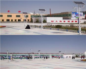 寧夏廣場太陽能庭院燈-寧夏省榆林市靖邊縣重點鎮文化廣場路燈工程