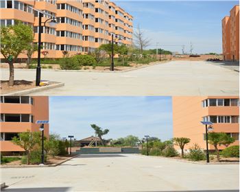 寧夏小區(qū)太陽(yáng)能路燈-寧夏省渭南市澄城秦漢宮移民社區(qū)路燈工程