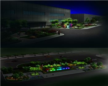 青海彩虹廠項目-夜景亮化設計